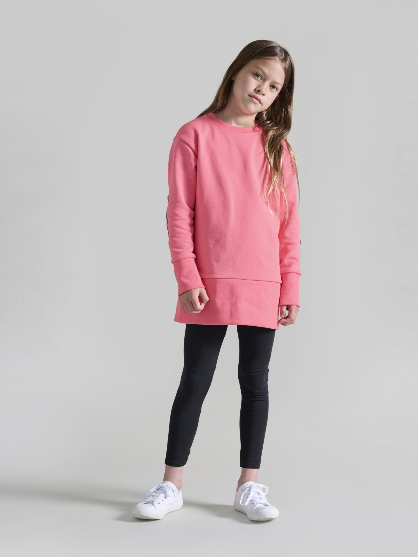 Anna Jersey Dress Neon Pink for Kids - Eli and Amalia